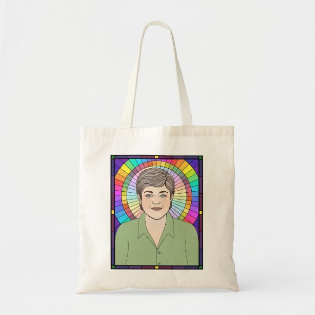 Julie Bindel Portrait Tote Bag (Front)