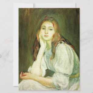Julie Daydreaming (Beautiful Young Woman) Card