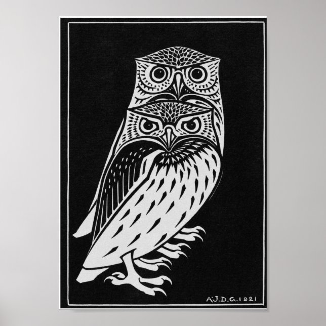 Julie de Graag two Owls Poster (Front)