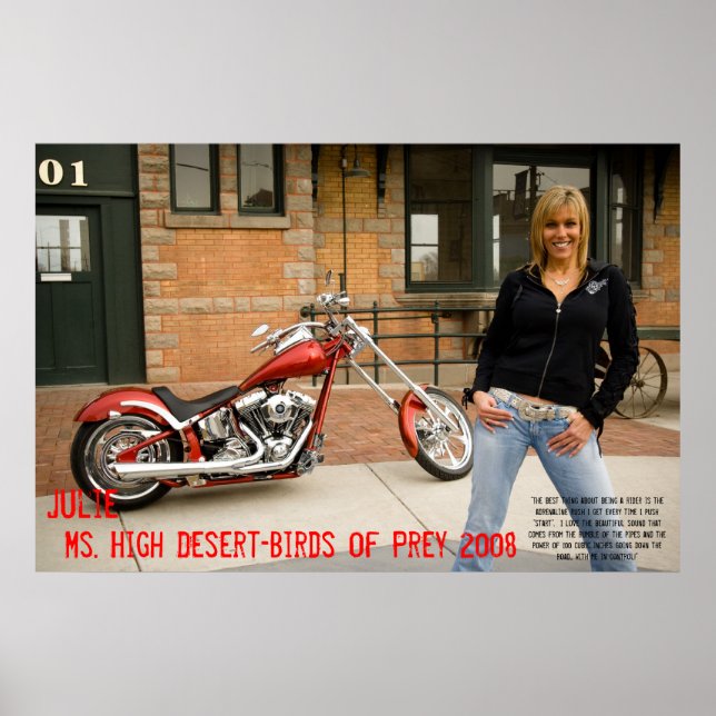 Julie, Ms. High Desert-BIrds of Prey 2008 Poster (Front)