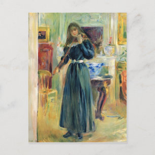 Julie playing violin by Berthe Morisot Postcard