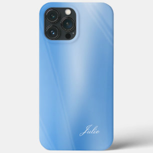 Julie - Your Name Template, Beautiful Blue Shades  iPhone 13 Pro Max Case