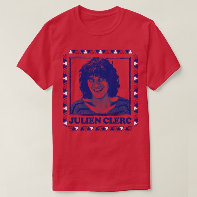 Julien Clerc Retro Design T-Shirt (Design Front)