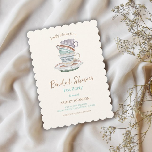 JULIET Tea Set Party Bridal Shower Invitation (Creator Uploaded)