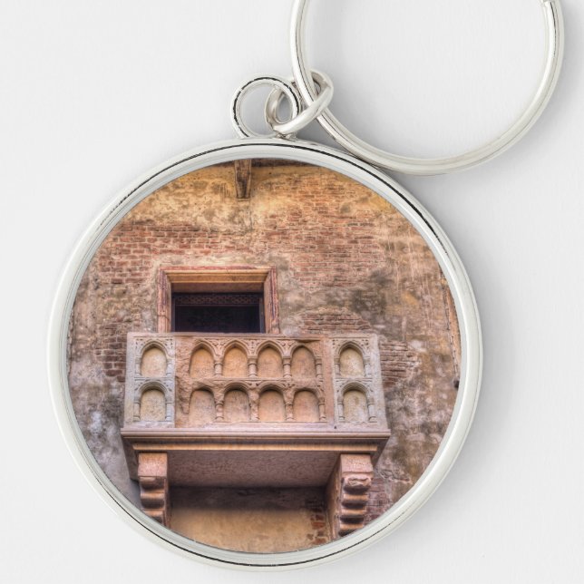 Juliet's Balcony Verona Italy Key Ring (Front)