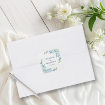 Juliette Blue Wedding Invitation Envelope Seals