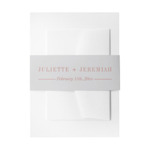 Juliette   Curated Colours   Wedding Invitation Belly Band