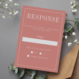 Juliette   Curated Colours   Wedding RSVP Card