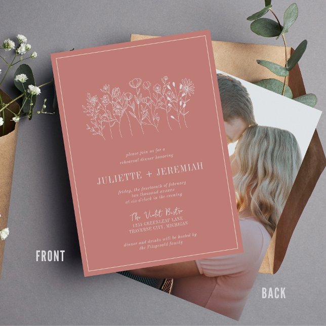 Juliette Floral | Curated Colour | Rehearsal Dinne Invitation (Creator Uploaded)