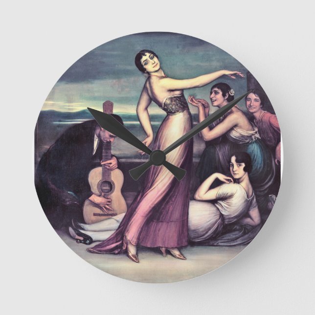 Julio Romero De Torres - Flamenco Songs And Dances Round Clock (Front)