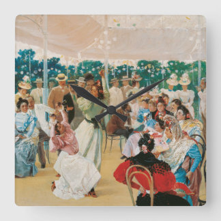 Julio Romero De Torres - The Cordoba Fair Square Wall Clock