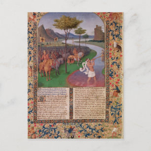 Julius Caesar  Crossing the Rubicon, c.1470 Postcard