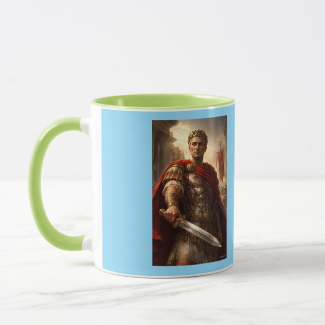 Julius Caesar green and azure Mug (Left)