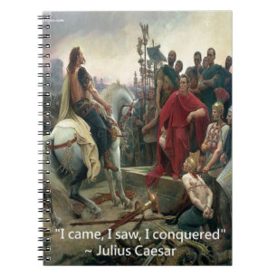Julius Caesar I Came I Saw I Conquered Spiral Notebook