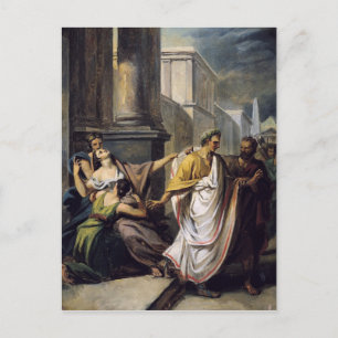 Julius Caesar  on his way to the Senate Postcard