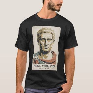 Julius Caesar Quote Roman Empire Illustration T-Shirt