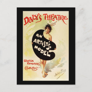 Julius Price Daly's Theatre An Artist's Model Postcard