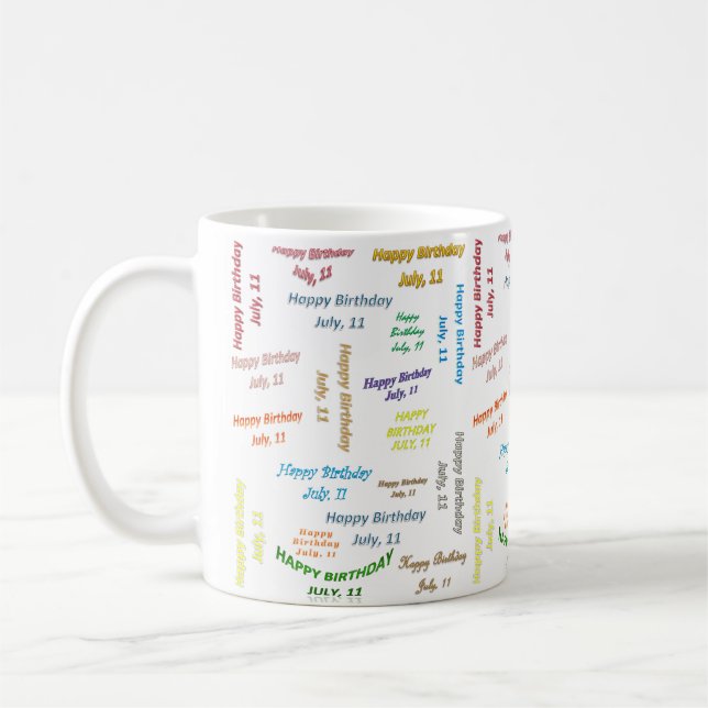 July 11, Birthday Mug (Left)