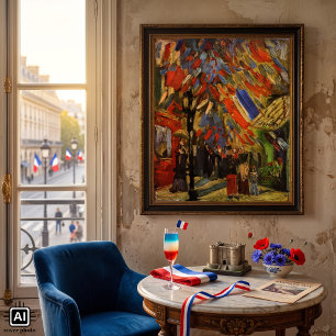 July 14th Celebration in Paris by Vincent van Gogh Poster