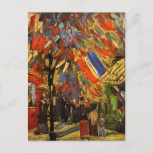July 14th Celebration in Paris Van Gogh Fine Art Postcard