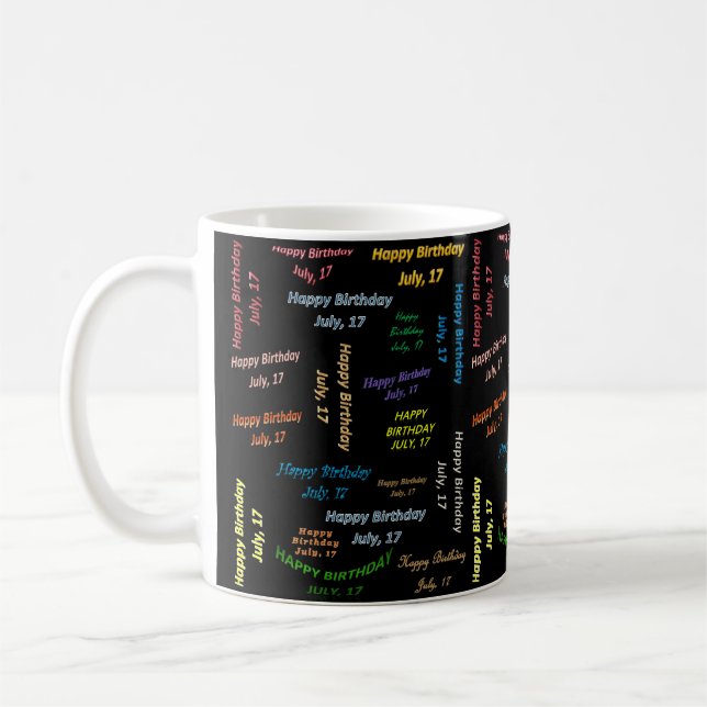 July 17, Birthday Mug (Left)