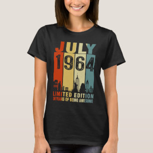 July 1964 59 Years Of Being Awesome Vintage T-Shirt