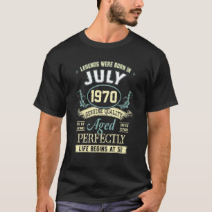 July 1970 52nd Birthday 52 Year Old Men Women T-Shirt