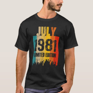 July 1981  42 Years Of Being Awesome T-Shirt
