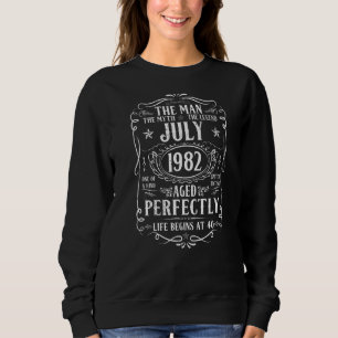 July 1982 Man Myth Legend 40th Birthday 40 Years Sweatshirt