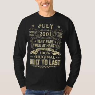July 2001  21 Years Old 21th Birthday T-Shirt
