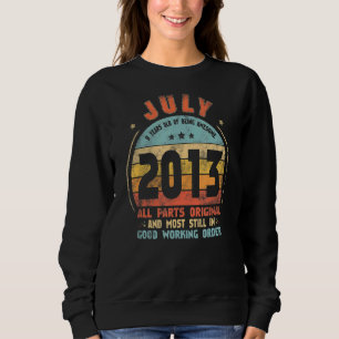 July 2013 Awesome 9th Birthday Vintage 2013 Bday D Sweatshirt