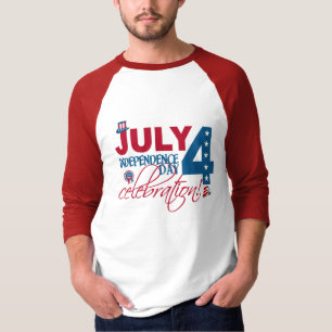 JULY 4 Celebration shirt, double-sided T-Shirt