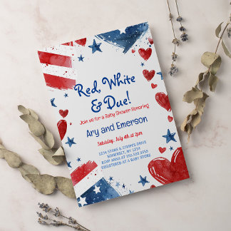 July 4th Baby Shower Invitation 4th of July Shower
