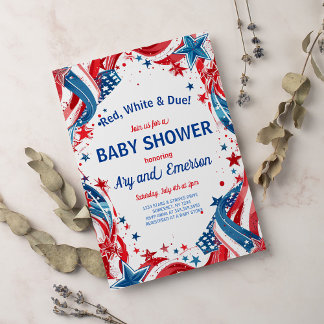 July 4th Baby Shower Invitation 4th of July Shower