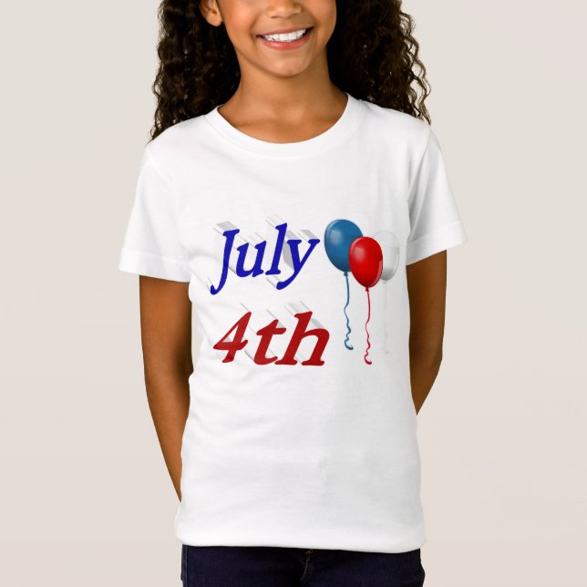 July 4th Balloons T-Shirt (Front)