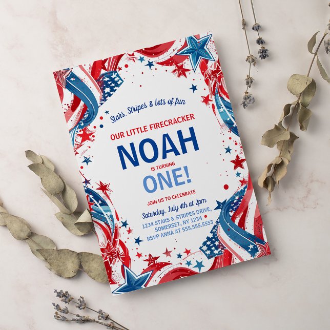 July 4th Birthday Invitation Fourth of July Party (Creator Uploaded)