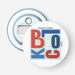 July 4th Block Fest Retro Type Neighbourhood Party Bottle Opener