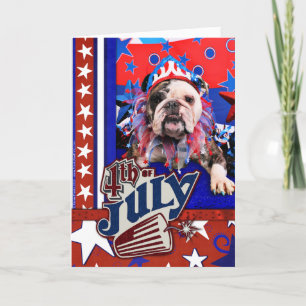 July 4th - Bulldog - Delilah Card