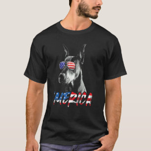 July 4th Doberman Merica American Flag Patriotic D T-Shirt