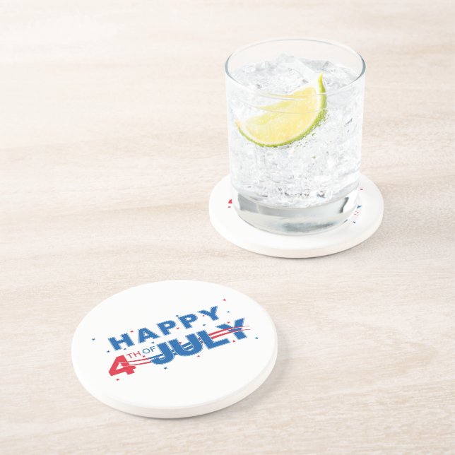 July 4th Drink Coaster (Side)