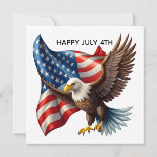 July 4th Eagle holiday card