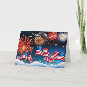 July 4th Fireworks Card
