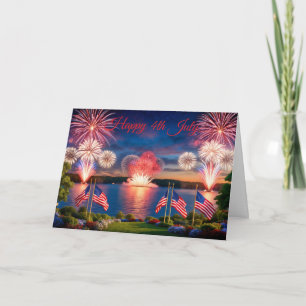 July 4th Fireworks Card