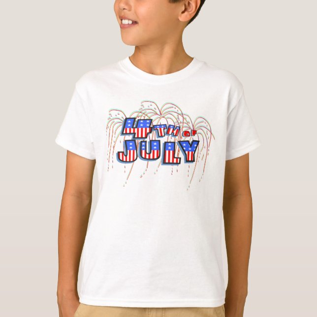 July 4th Fireworks T-Shirt (Front)