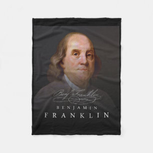 July 4th Founding Father Ben Benjamin Franklin Tee Fleece Blanket