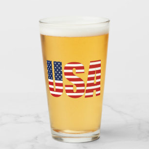 July 4th Glass Tumbler