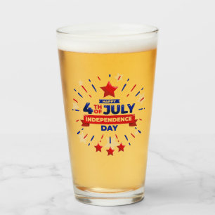 July 4th Glass Tumbler