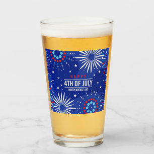 July 4th Glass Tumbler