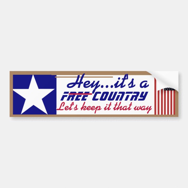 July 4th Independence day gifts Bumper Sticker (Front)