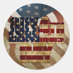 July 4th Independence Day V3.0 2020 Classic Round Sticker